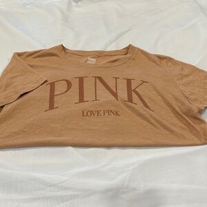 Victoria's Secret PINK Tan Tee